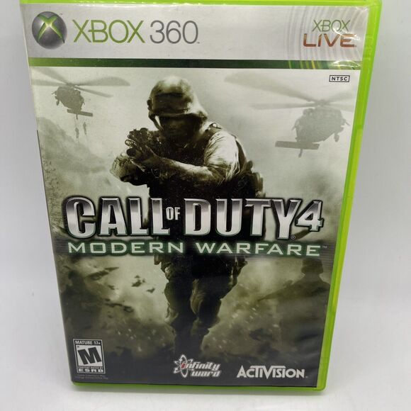 Call of Duty 4 Modern Warfare (Xbox 360, 2007) CIB Complete w/Manual Tested - Picture 1 of 9